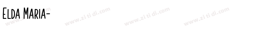 Elda Maria字体转换